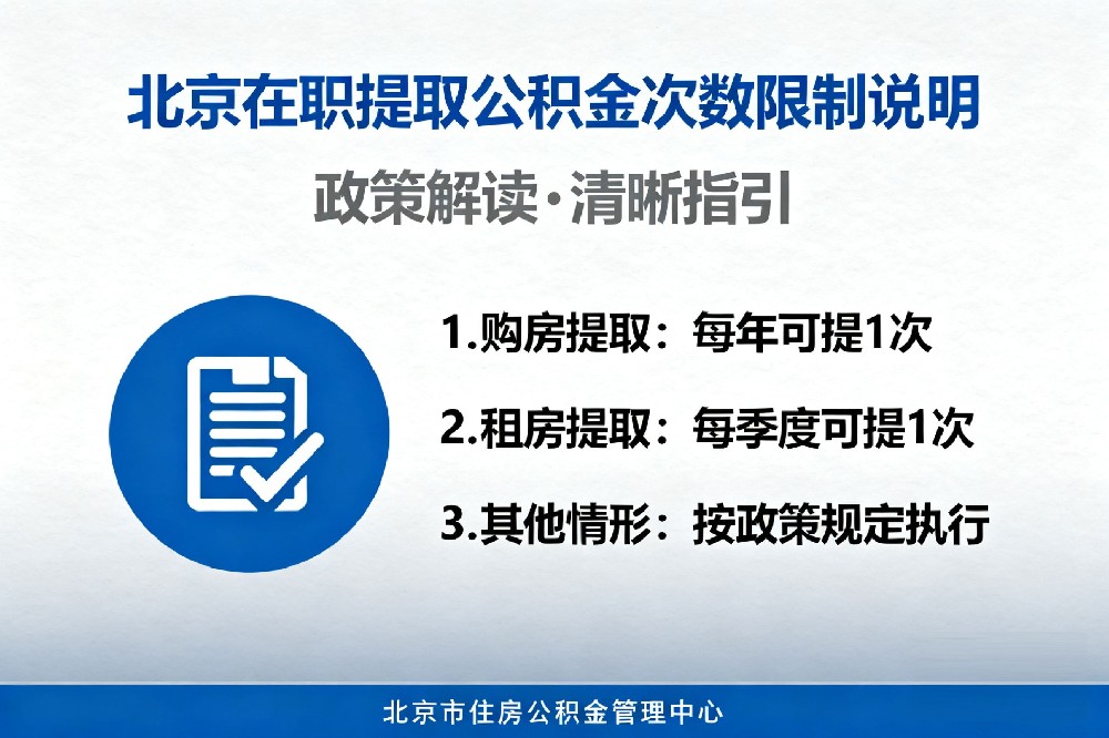 在职提取公积金次数限制
